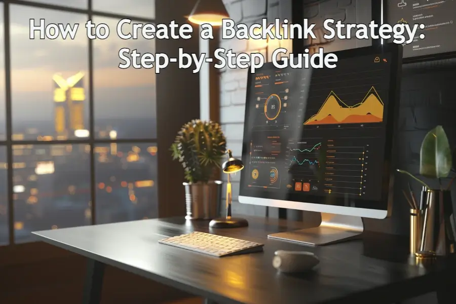 image showing computer screen and backlink strategy